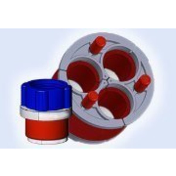 4-WAY, 6.000 Wedge Seal, 1.250 OD, Item# 7460-125 - Duct Plug [Each], Professional Plastics, Mfr#: FABWEDGESEAL7460-125-PC